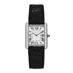 Stainless Steel Alligator 27mm Tank Solo Quartz Watch