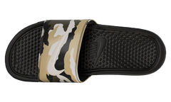 Benassi JDI Print Military Slippers Sequoia / Pale Ivory / Team Gold 631261 301