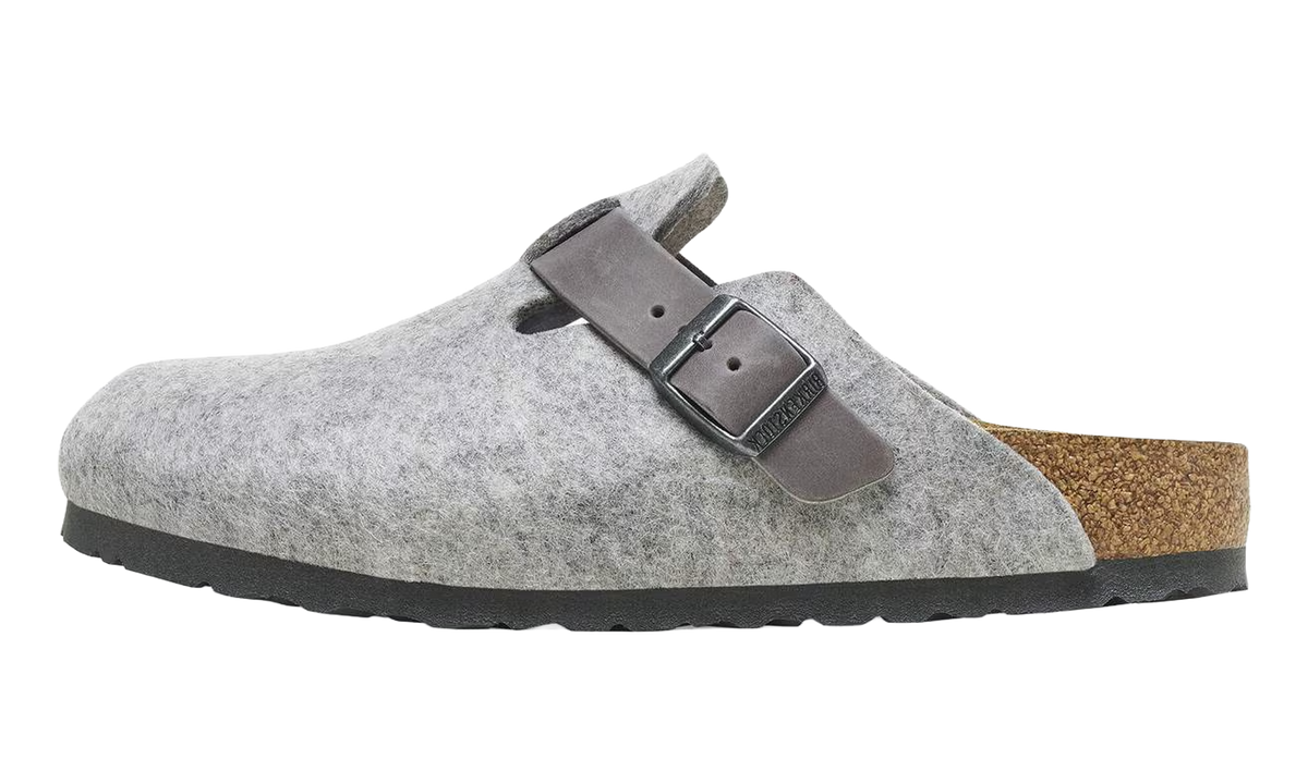 Boston Natural Leather-Felt Light Grey - Narrow FIt 1026163