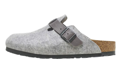Boston Natural Leather-Felt Light Grey - Narrow FIt 1026163