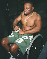 Denim Tears The Cotton Wreath Sweatshorts Green