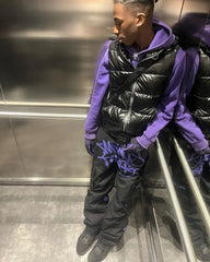 Minus Two Graff Cargo Pants Black/Purple