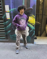 Sp5der Web Hoodie Purple