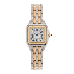 Stainless Steel 18K Yellow Gold 23mm Panthere Quartz Watch