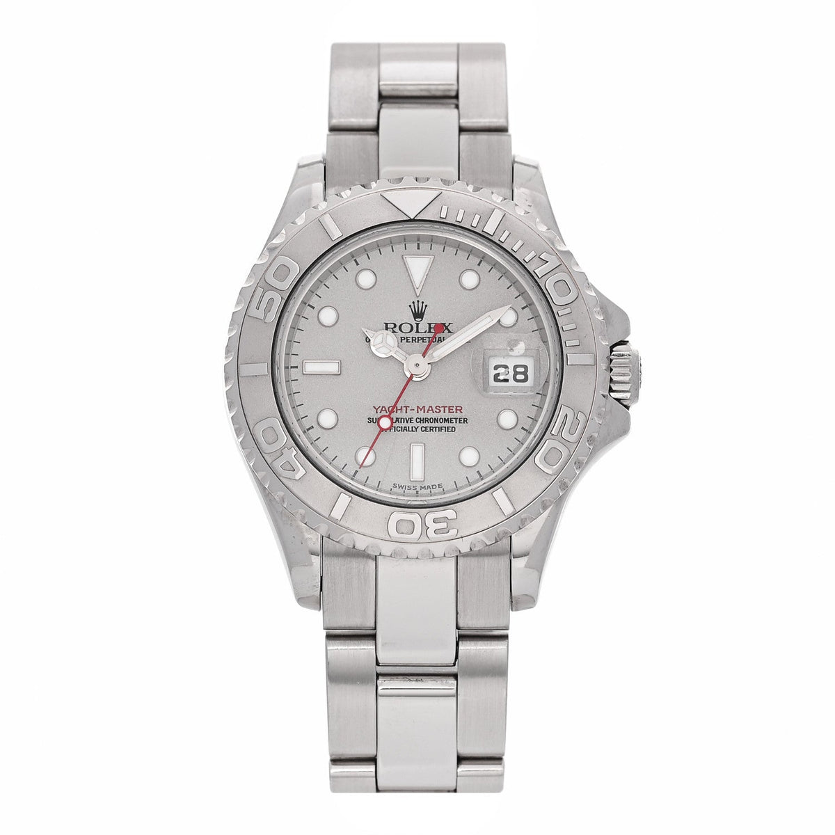 Stainless Steel Platinum 29mm Yacht-Master Watch Silver 169622