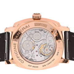 18K Rose Gold Alligator 42mm Radiomir 1940 ORO Rosso Manual Winding Watch Brown PAM00513