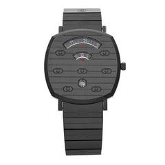 PVD Stainless Steel 38mm Grip Quartz Watch Black