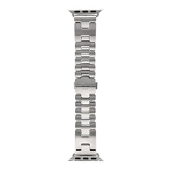 Stainless Steel 42mm Grand H Apple Watch Single Tour Band Gris
