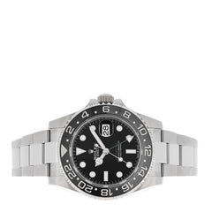 Stainless Steel 40mm Oyster Perpetual Date GMT Master II Bruce Wayne Watch Black 126710GRNR