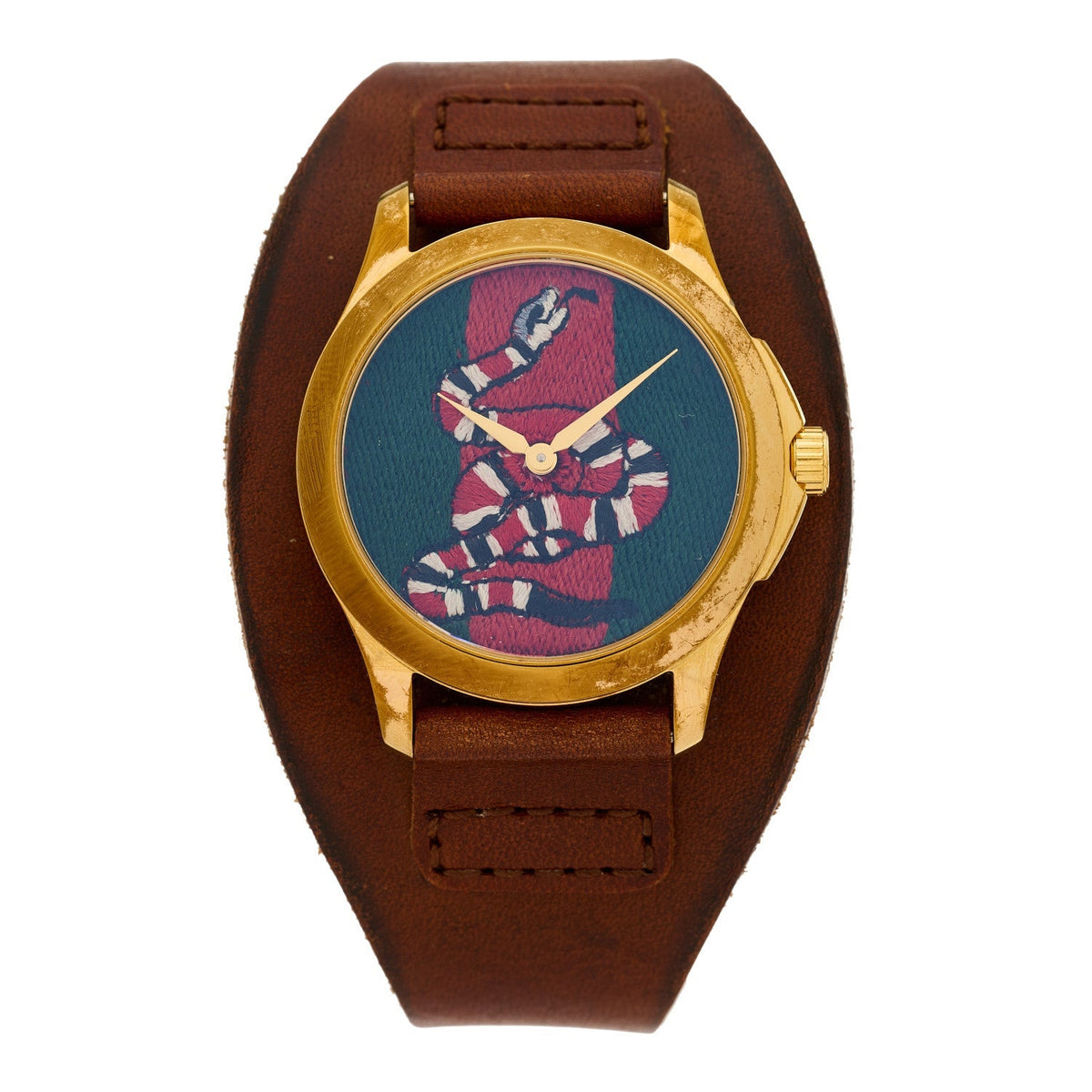 Stainless Steel Calfskin 38mm Le Marche Des Merveilles Snake Quartz Watch