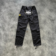 Corteiz Guerilla Cargo Pants Black/White