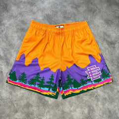 Eric Emanuel Wooden Shorts Orange/Purple