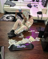 Sp5der Stars Tracksuit Sand