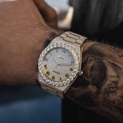 42MM Fully Iced Moissanite Alpha Era? in Gold