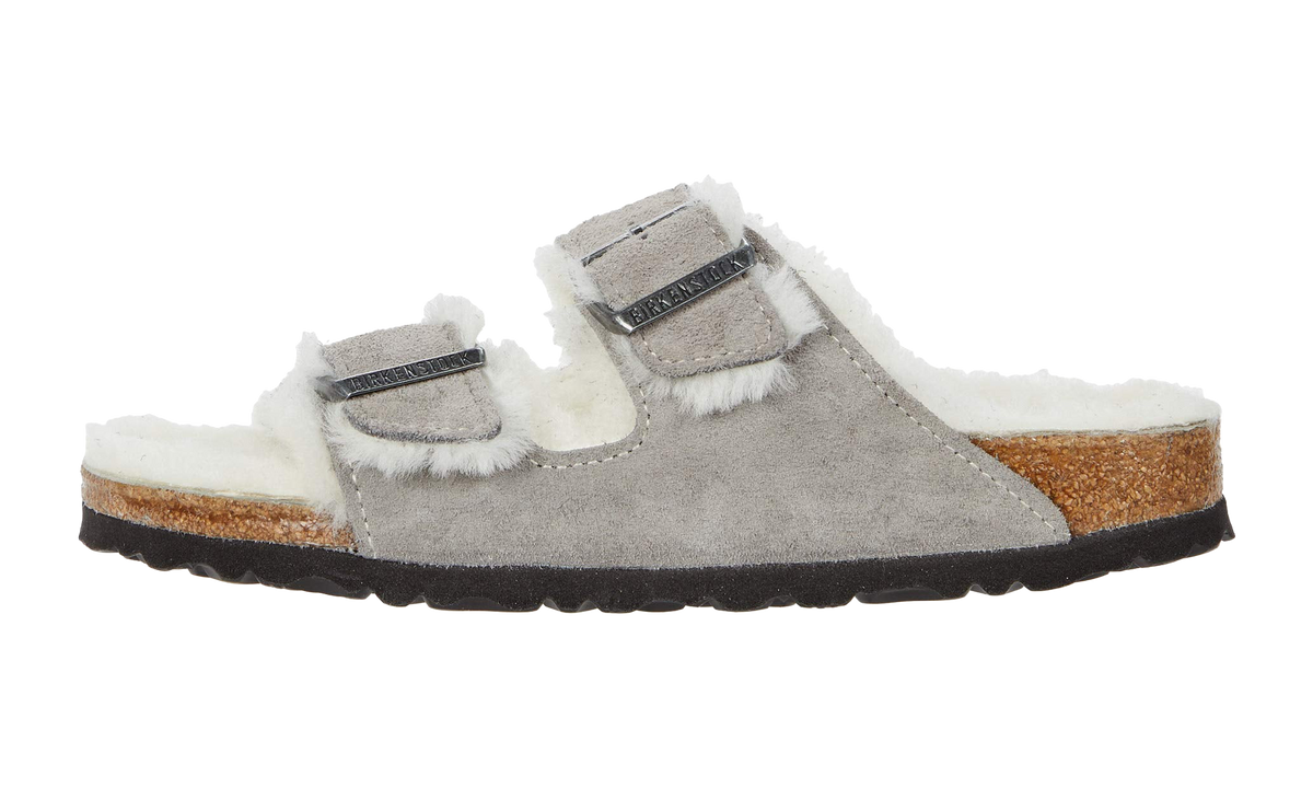 Arizona Shearling Suede Leather Stone Coin - Wide Fit 1017402