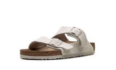 ARIZONA SOFT FOOTBED Suede Leather - Antique White 1024554