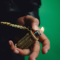 It's Lit Lighter Case Clip On in Yellow Gold
