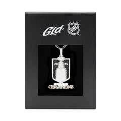 2025 Stanley Cup Official NHL Championship Pendant with 20 Rope Chain in White Gold