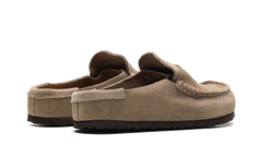 Naples Suede Leather Taupe Suede 1025003