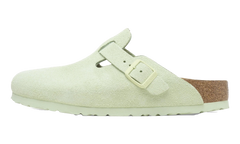 Boston Soft Footbed Suede Leather Faded Lime - Narrow Fit 1027678