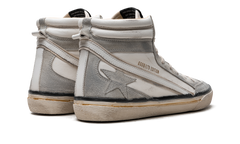 SLIDE 2 NAPPA AND SUEDE UPPER SUEDE STAR LEATHER WAVE WHITE ICE GMF00635.F005696.10276