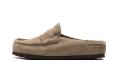 Naples Suede Leather Taupe Suede 1025003