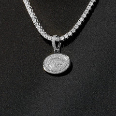 Green Bay Packers Official NFL Micro Logo Pendant in White Gold