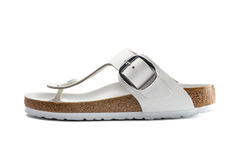 Big Buckle Sandals Natural Leather - White 1018885