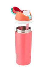 Owala Youth FreeSip 16 oz Stainless Steel Water Bottle in Fireball | C06898-FIREBALL