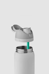 Owala FreeSip 40 oz Stainless Steel Water Bottle in White | C05494-SHYMARSHMALLOW