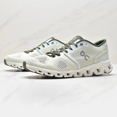 On Running Cloud X Sneakers in Green White