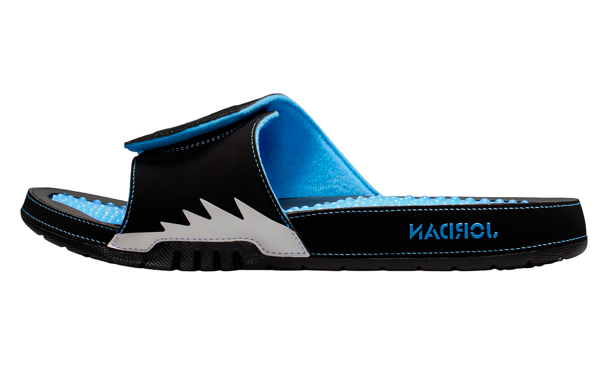 Air Jordan Hydro 5 Slide Black / White / University Blue 555501 004