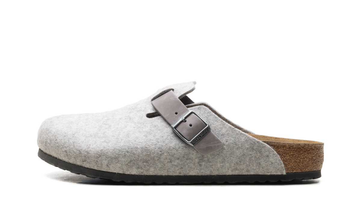 Boston Natural Leather Felt Light Gray 1026149