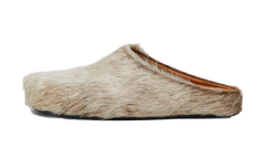 SOFT BEIGE LONG HAIR CALFSKIN FUSSBETT SLIDES Soft Beige SBMR000600P800600W20
